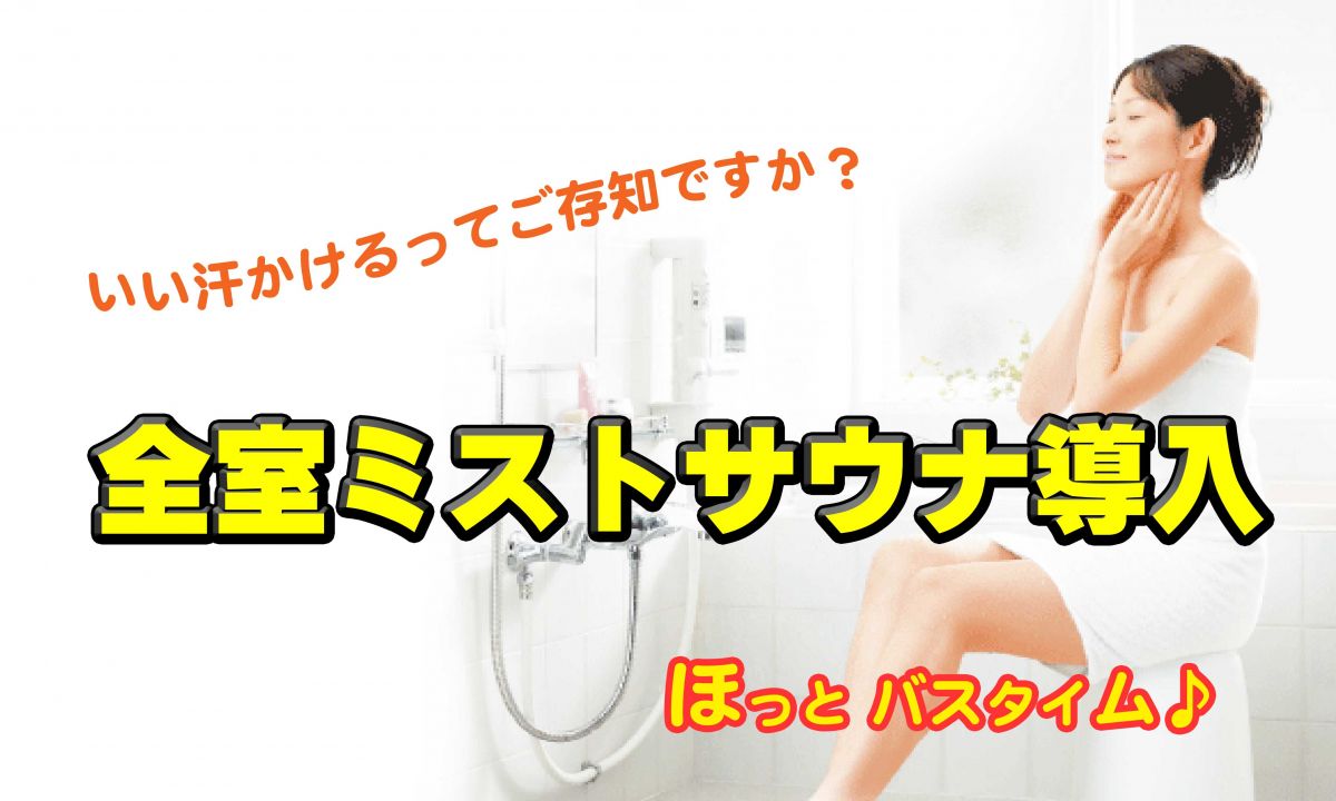 ミストサウナ導入